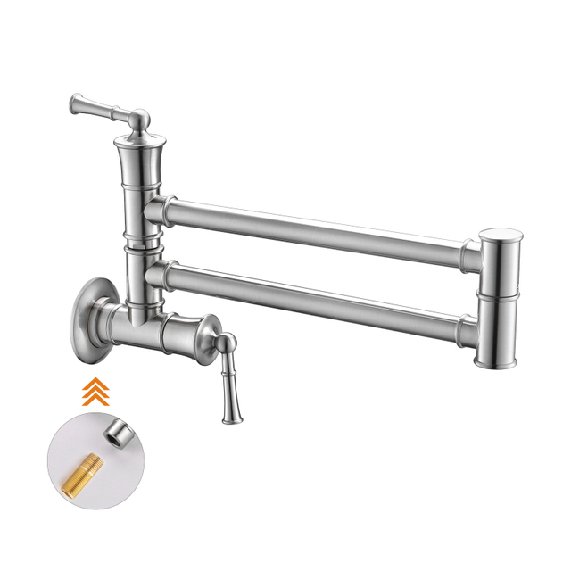 Robinet de cuisine avec remplisseur de pot Robinet de cuisine en nickel