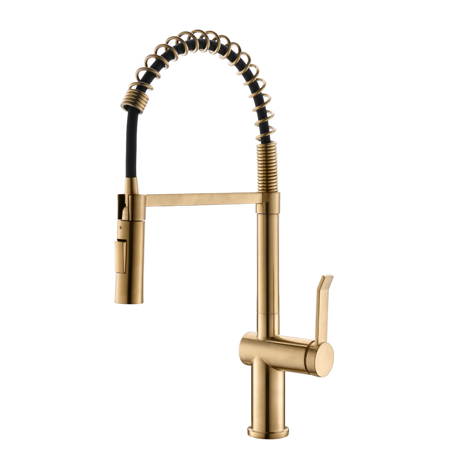 Meilleure vente de robinets de robinet de cuisine à tirette de mélangeur d'or de luxe d'approvisionnement direct d'usine