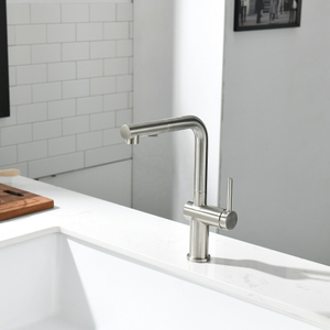 Robinet de cuisine brossé de style européen Robinet d'évier de cuisine Robinet de cuisine extractible Nouveau