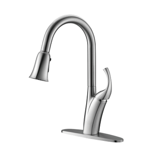 Robinet de cuisine en nickel brossé de style classique
