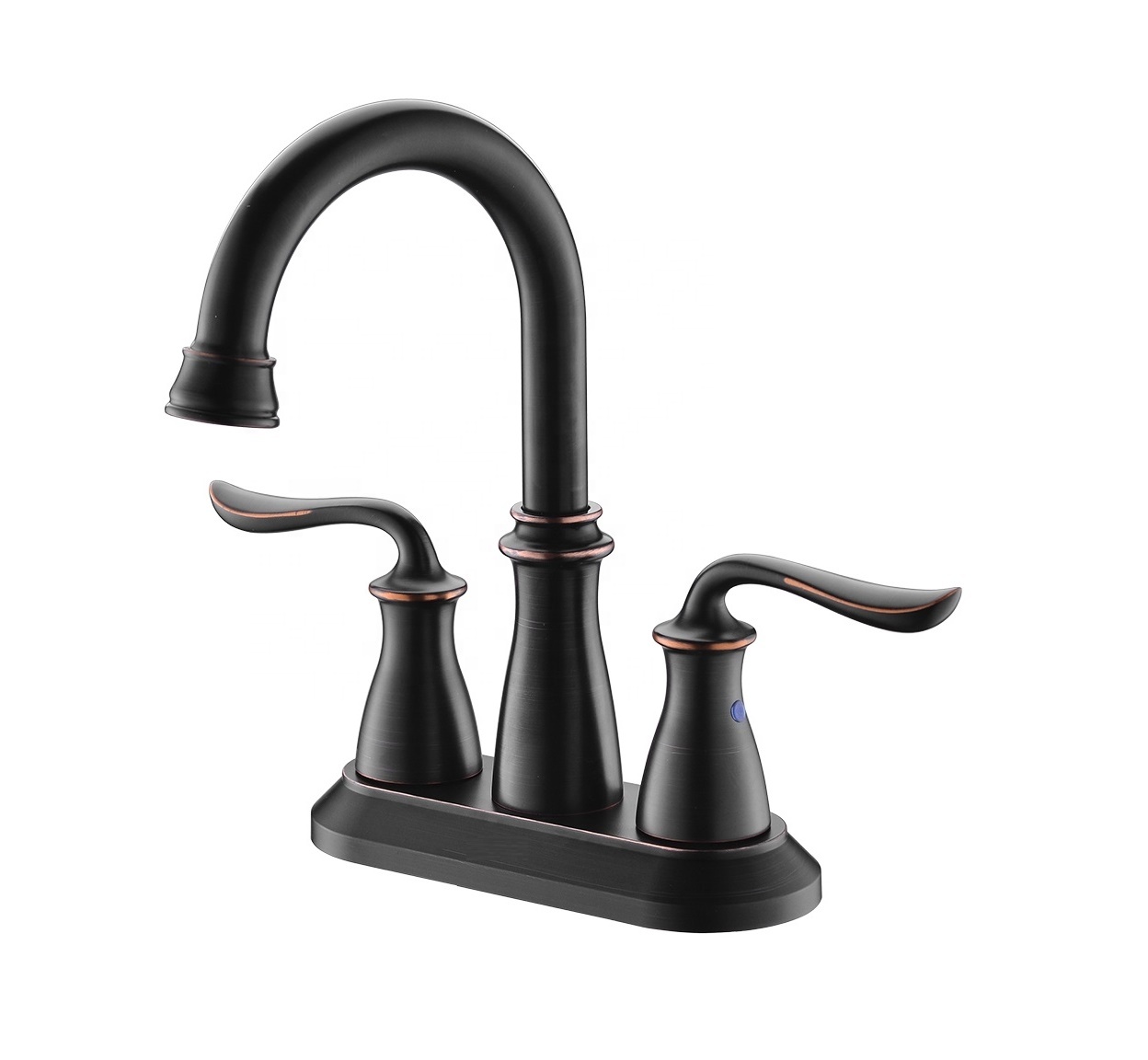 Robinet d'évier de salle de bain Robinet de lavabo à trois trous pour salle de bain Robinet de lavabo de style américain