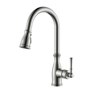  Robinet de cuisine en nickel brossé Robinet de cuisine à tirette 