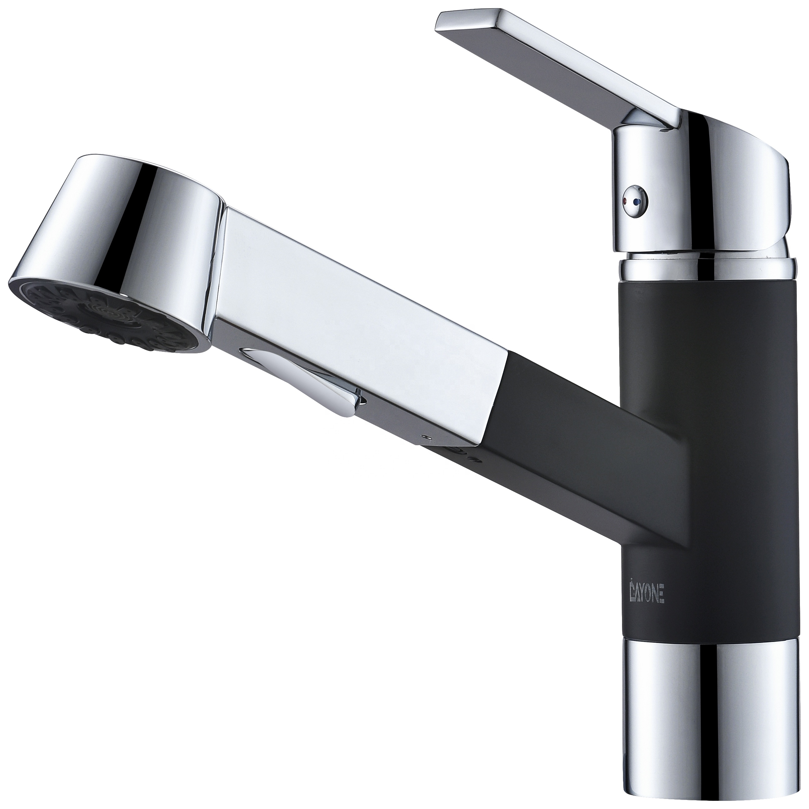 Robinet de cuisine moderne à levier unique mitigeur d'eau de haute qualité cuisine noire