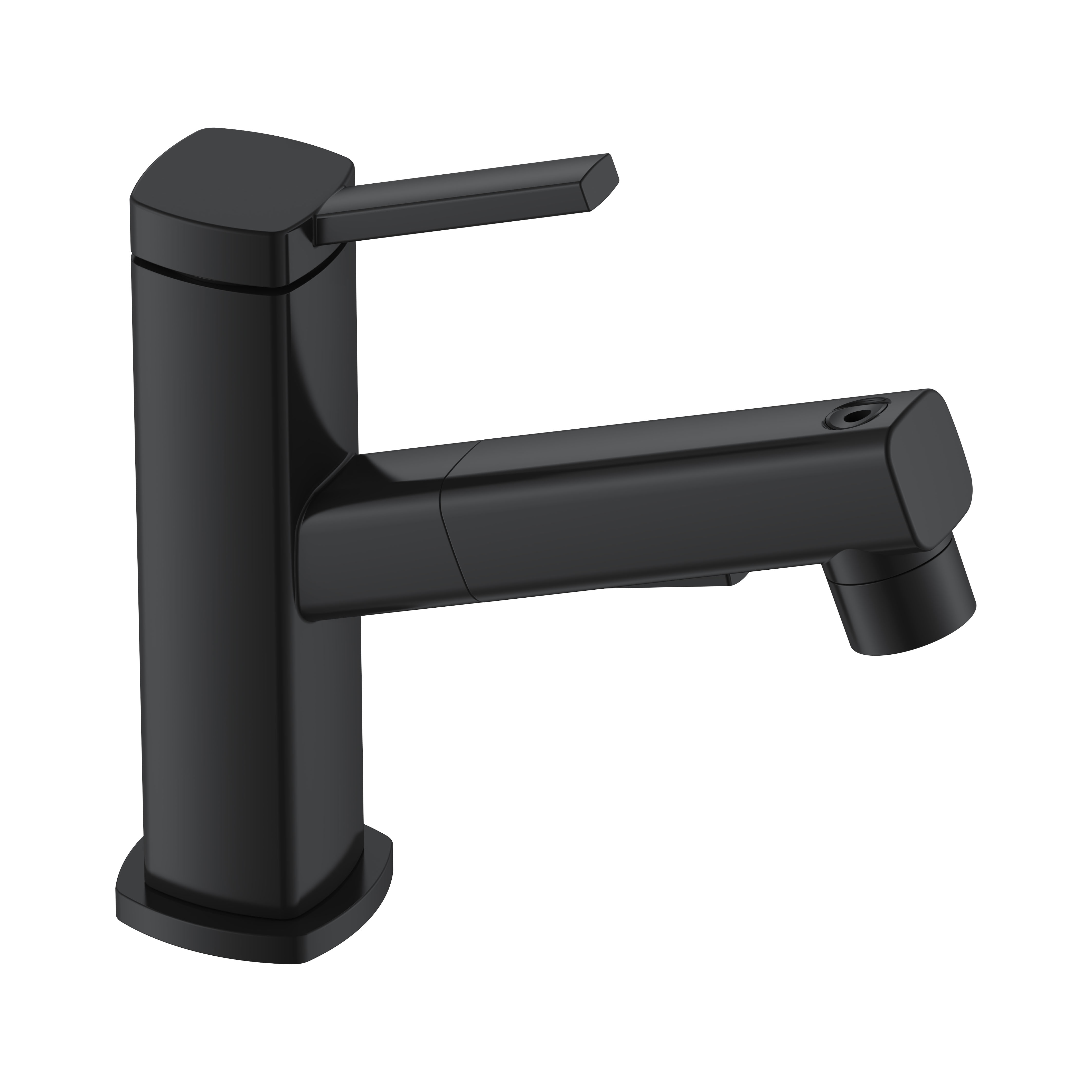 Robinet de salle de bain avec eau de fontaine à jet extractible pour brosse à dents Robinets de salle de bain noirs