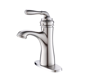 Robinet de lavabo de salle de bain robinet en nickel brossé pour lavabo vasque de salle de bain