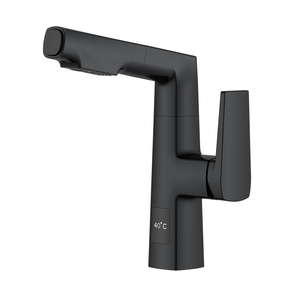 Robinet de salle de bain noir de forme carrée Meilleurs robinets de salle de bain