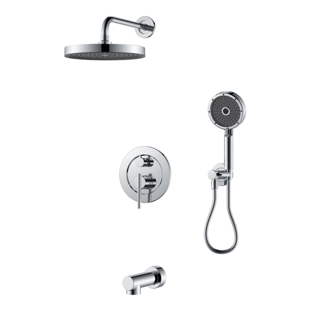 Robinet de baignoire avec douchette Robinet de douche chromé