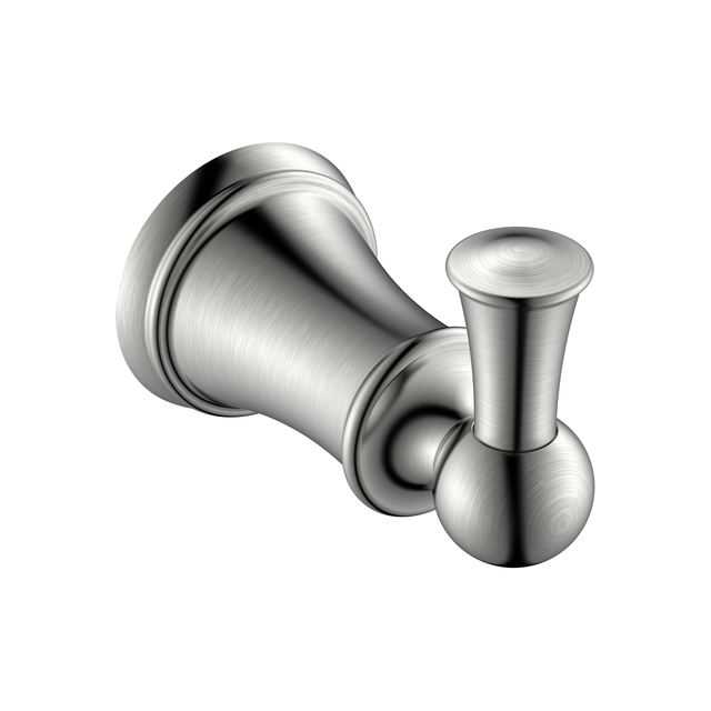 Porte-serviettes de style contemporain en nickel brossé